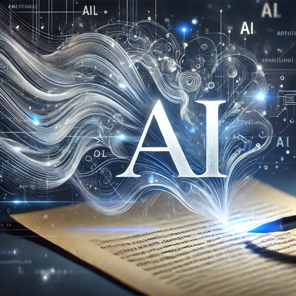 KI-gestützte Textgenerierung auf einem modernen Interface