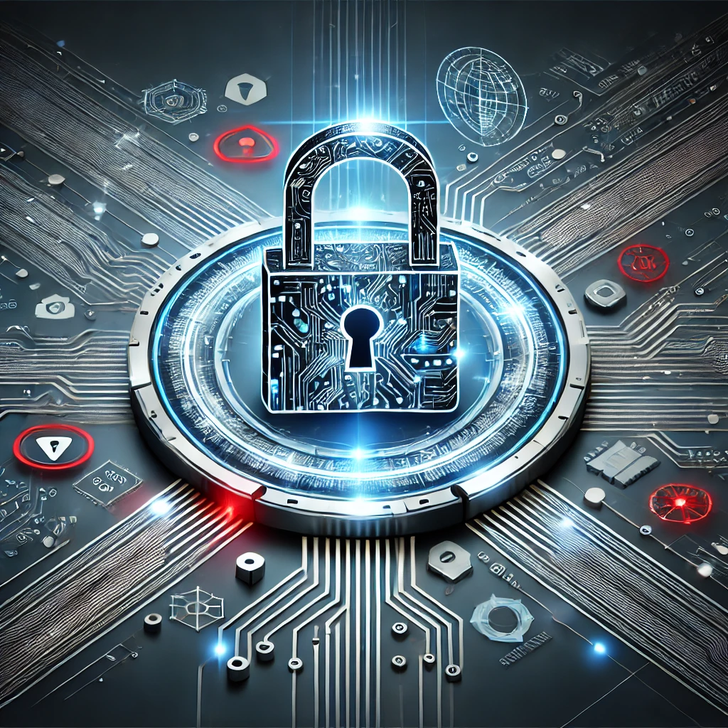 Digitales Schutzschild symbolisiert KI-gestützte Cybersicherheit