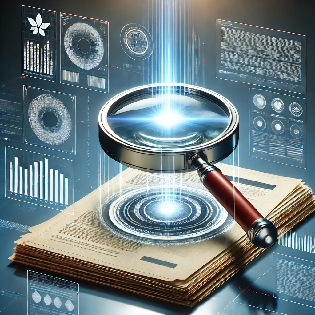 Visualisierung einer intelligenten Suchleiste über Unternehmensdokumenten